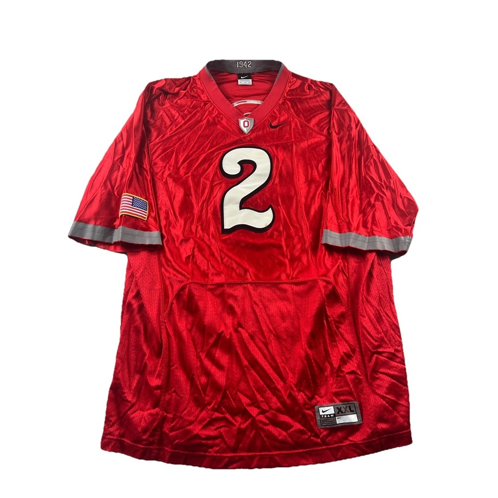 Nike The Ohio State Buckeyes Throwback 1942  Jersey OSU #2 American Flag Men XXL